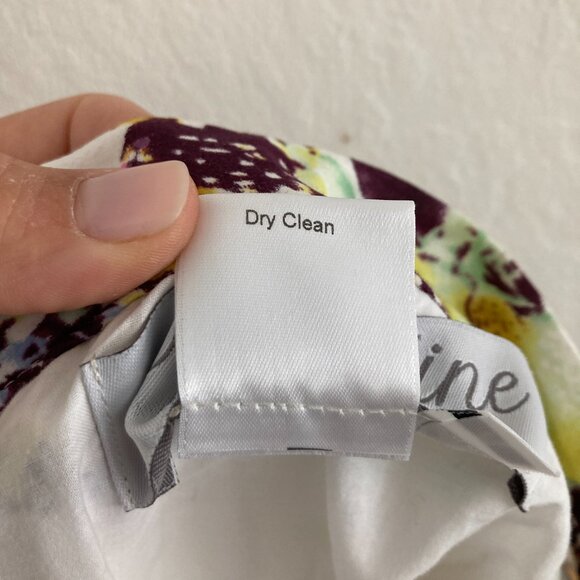 Evangeline Silk Blend Floral Knee Length Skirt White Flowy Fairy Cottagecore 4 - Picture 9 of 9